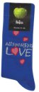BLUE ALL YOU NEED IS LOVE MEN'S SOCKS