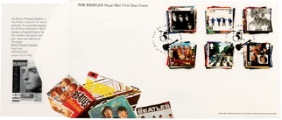 BEATLES STAMPS-1ST DAY COVER - Click Image to Close
