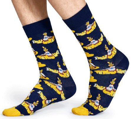 WOMEN'S YELLOW SUBMARINE "HAPPY SOCKS" - Click Image to Close