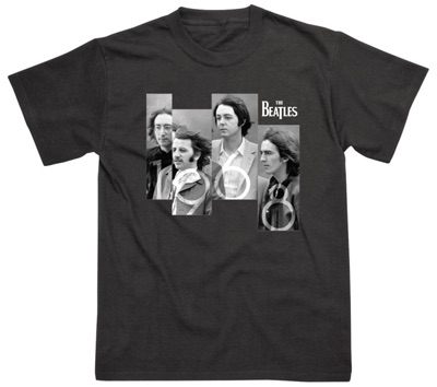 BEATLES 1968 IMAGE BLACK T-SHIRT - XXL ONLY - Click Image to Close