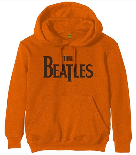 BEATLES LOGO ORANGE HOODIE - Click Image to Close