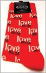 LOVE ME DO RED SOCKS-MEN'S - Click Image to Close