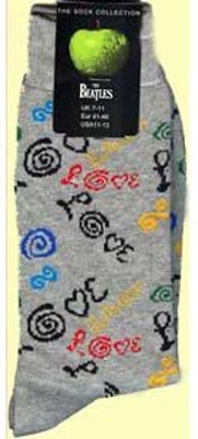 LOVE SOCKS GRAY - MEN'S - Click Image to Close