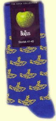 BLUE YELLOW SUBMARINE WOMENS SOCKS - Click Image to Close