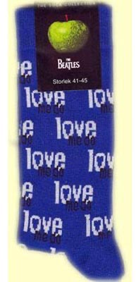 BLUE LOVE ME DO SOCKS - WOMEN'S - Click Image to Close