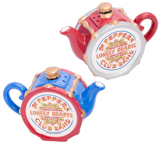 BEATLES SGT PEPPER'S SALT & PEPPER TEAPOT SET - Click Image to Close