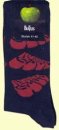 BLACK RUBBER SOUL WOMENS SOCKS