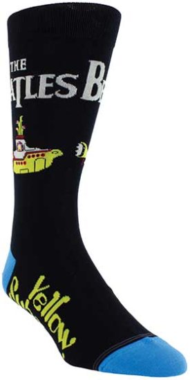 YELLOW SUB BLACK CREW SOCKS - Click Image to Close