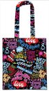 BEATLES SONG TITLES TOTE BAG