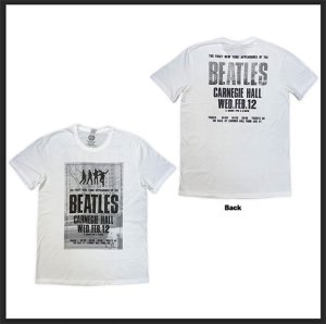 BEATLES '64 CARNEGIE HALL WHITE TEE