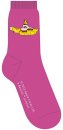 PINK YELLOW SUBMARINE LADIES SOCKS