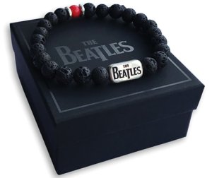 BEATLES WOMEN'S BEADED BLACK LAVA BRACELET