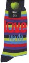 LOVE ME DO STRIPED WOMEN'S SOCKS