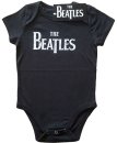 BLACK BEATLES LOGO BABY GROW