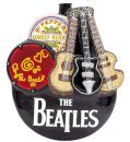 THE BEATLES ROCKING HOLIDAY GLASS ORNAMENT