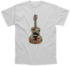 BEATLES GUITAR GREY TEE