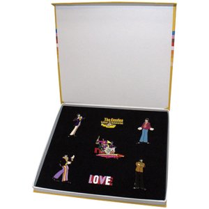 YELLOW SUBMARINE BAND PIN BADGE SET