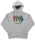 BEATLES LIVERPOOL STATUES IN COLOR HOODIE