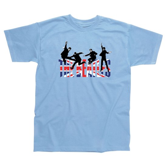 BEATLES UNION JACK JUMPING TEE - Click Image to Close