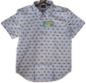 YELLOW SUBMARINE BLUE S/S BUTTON-DOWN SHIRT