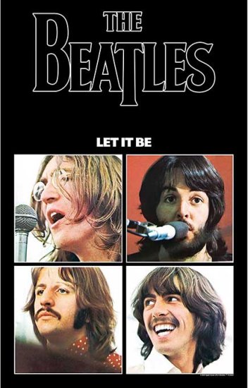 BEATLES LET IT BE TEXTILE POSTER - Click Image to Close