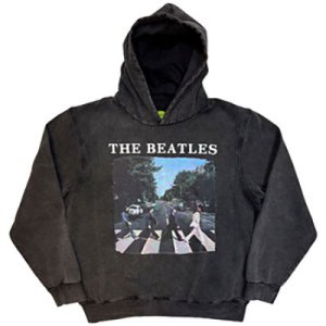 ABBEY ROAD STONE WASH CHARCOAL GREY HOODIE