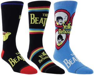YELLOW SUB 3 PACK CREW SOCKS