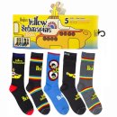 UNISEX YELLOW SUBMARINE CREW SOCKS 5 PAIR GIFT BOX
