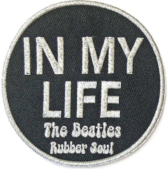 "IN MY LIFE" SONG TITLE PATCH - Click Image to Close