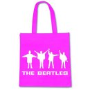 BEATLES HELP SEMAPHORE MAGENTA TOTE
