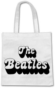 BEATLES 70'S LOGO WHITE ECO TOTE