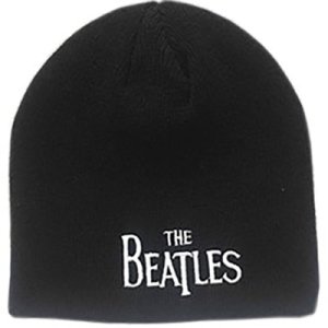 BEATLES DROP T LOGO BLACK BEANIE