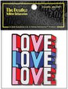 LOVE, LOVE, LOVE ENAMEL MAGNET