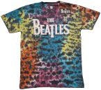 BEATLES LOGO DIP-DYED GREY T-SHIRT