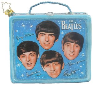 BEATLES LUNCHBOX GLASS ORNAMENT - Last One