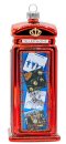 BEATLES PHONE BOOTH GLASS ORNAMENT