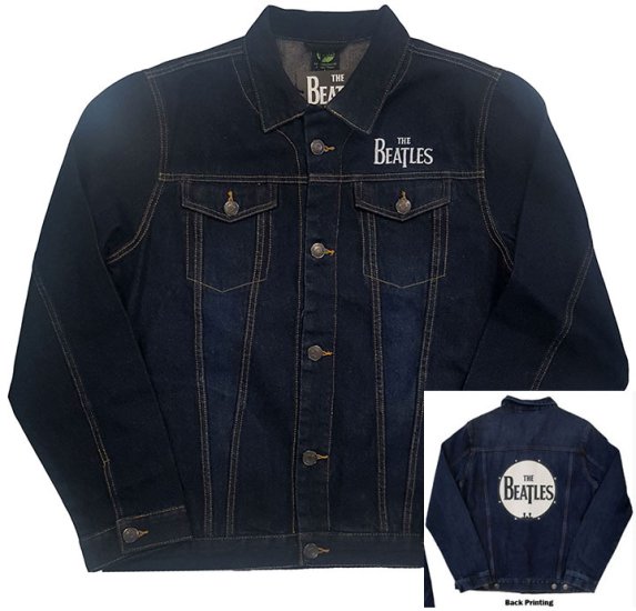 BEATLES UNISEX DENIM LOGO JACKET - Click Image to Close