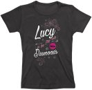 LUCY IN THE SKY WITH DIAMONDS BLACK FITTED TEE
