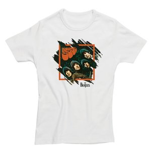 LADIES RUBBER SOUL ALBUM COVER WHITE T