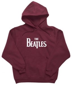 BEATLES LOGO MAROON HOODIE