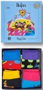 CHILD YELLOW SUB COLLECTOR'S BOX 4 PK "HAPPY SOCKS" 2-3 YR