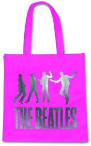 BEATLES JUMPING PINK TOTE