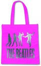 BEATLES JUMPING PINK TOTE