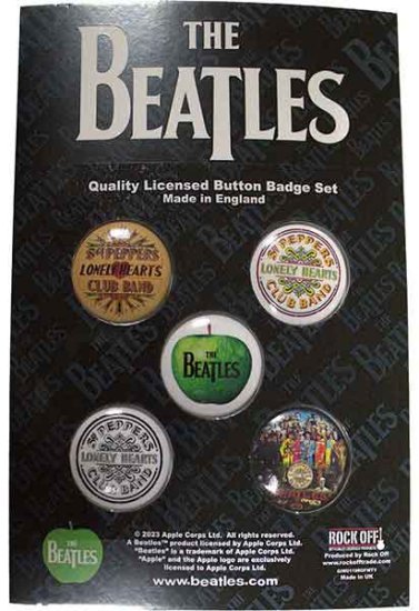 SET OF SGT. PEPPER +1 PINS - Click Image to Close