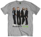 ICONIC BEATLES ON APPLE GRAY T-SHIRT