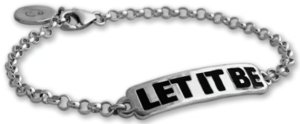 LET IT BE WOMEN'S ID BRACELET AND PIN SET