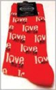 LOVE ME DO RED SOCKS-MEN'S