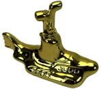 YELLOW SUBMARINE CHROME ART STATUE