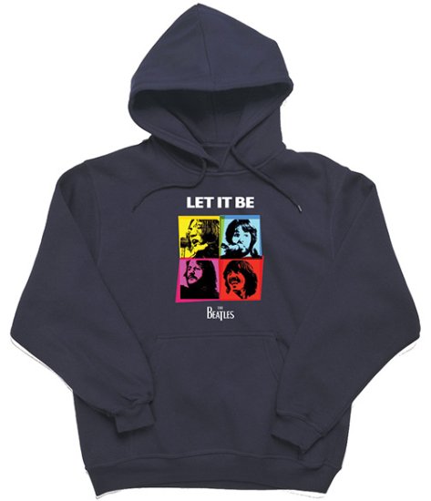 BEATLES LET IT BE IN COLOR NAVY HOODIE - Click Image to Close