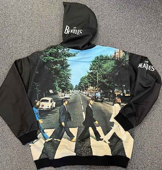 ABBEY ROAD ALL OVER HOODIE - Click Image to Close